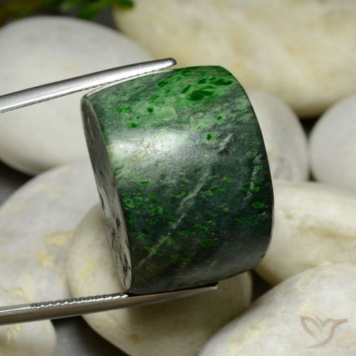 77.61ct Натуральный Темно-зеленый Мау-Сит-Сит, Огранка Багет, Непрозрачный