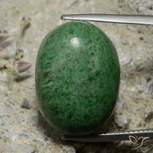 30.58ct Натуральный Сосновый зеленый Мау-Сит-Сит, Овал, Непрозрачный