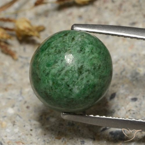 9.10ct Натуральный Бледно-сосновый зеленый Мау-Сит-Сит, Круглый, Непрозрачный