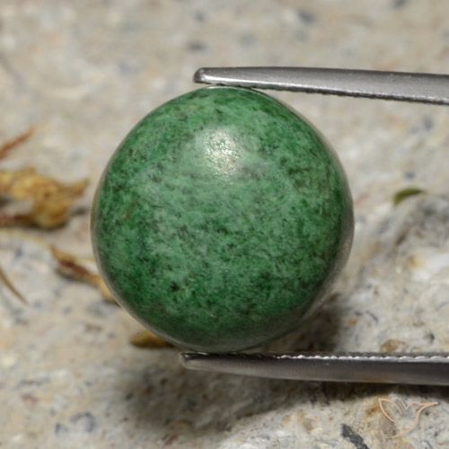 15.52ct Натуральный Бледно-сосновый зеленый Мау-Сит-Сит, Круглый, Непрозрачный