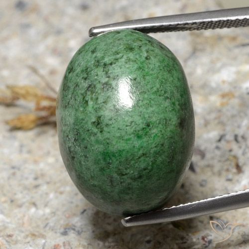 32.40ct Натуральный Бледно-сосновый зеленый Мау-Сит-Сит, Овал, Непрозрачный