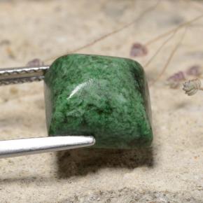 Натуральный Зеленый Мав-сит-сит 6,86 карата Квадрат, Непрозрачный