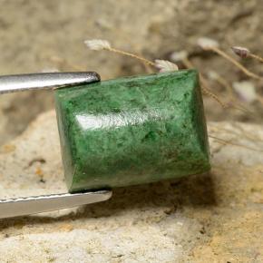 6.77 карата, натуральный Темно-зеленый Мау-сит-сит, Огранка Багет, Непрозрачный