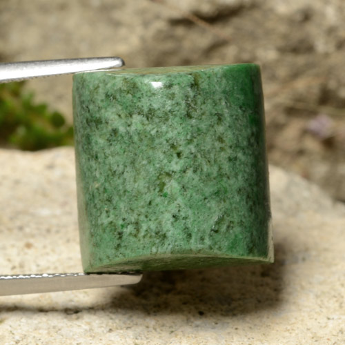 Натуральный сосновый зеленый мав-сит-сит 16,76 карата багет, непрозрачный