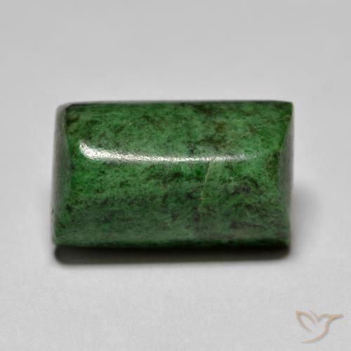 11.12ct Натуральный Темно-зеленый Мау-Сит-Сит, Огранка Багет, Непрозрачный