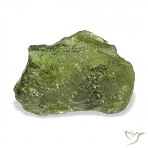 11.68ct Натуральный Теплый зеленый молдавский, причудливая, Полупрозрачный