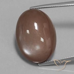 22.65ct Натуральный Коричневый Лунный камень, Овал, Непрозрачный