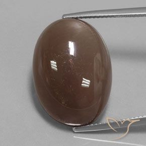 22.96ct Натуральный Коричневый Лунный камень, Овал, Непрозрачный