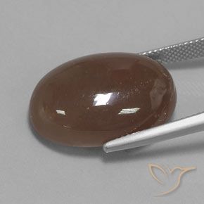 22.96 карата, натуральный Коричневый Лунный камень, Овал, Непрозрачный