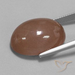 27.61 карата, натуральный Коричневый Лунный камень, Овал, Непрозрачный