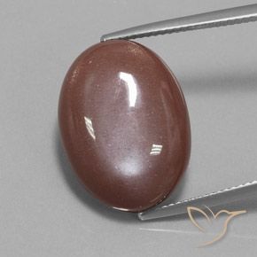 19.73ct Натуральный Корица коричневая Лунный камень, Овал, Непрозрачный