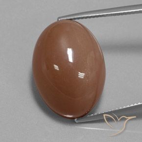 30.83ct Натуральный Коричневый Лунный камень, Овал, Непрозрачный