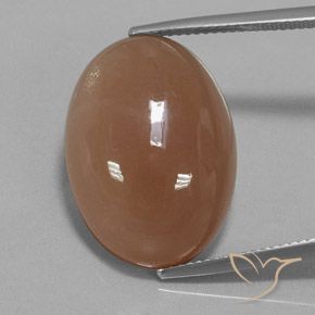 19.57ct Натуральный Коричневый Лунный камень, Овал, Полупрозрачный