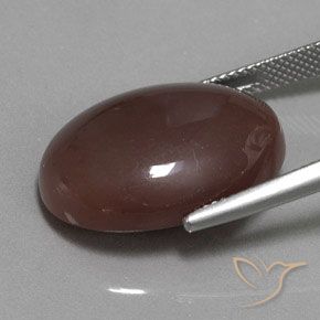 18.53 карата, натуральный Коричневый Лунный камень, Овал, Непрозрачный