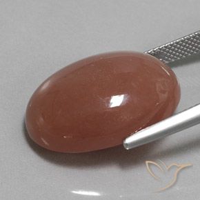 22.59 карата, натуральный Коричневый Лунный камень, Овал, Непрозрачный