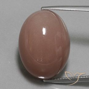 32.50ct Натуральный Красновато-коричневый Лунный камень, Овал, Непрозрачный