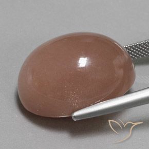 32.50 карата, натуральный Красновато-коричневый Лунный камень, Овал, Непрозрачный