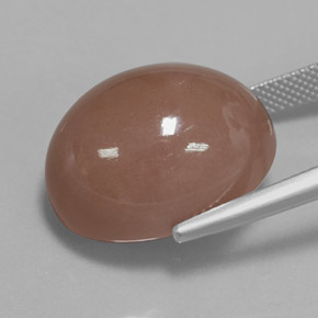 27.02 карата, натуральный Теплый коричневый Лунный Камень, Огранка Овал, Непрозрачный