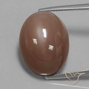 22.75ct Натуральный Коричневый Лунный камень, Овал, Непрозрачный