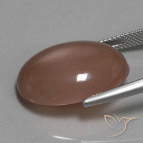 18.61 карата, натуральный Коричневый Лунный камень, Овал, Полупрозрачный