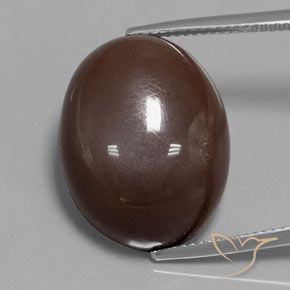 23.33ct Натуральный Коричневый Лунный камень, Овал, Непрозрачный