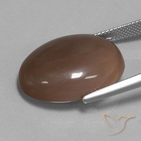 18.80 карата, натуральный Шоколадно-коричневый Лунный камень, Овал, Полупрозрачный