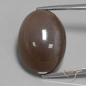 30.12ct Натуральный Шоколадно-коричневый Лунный камень, Овал, Непрозрачный