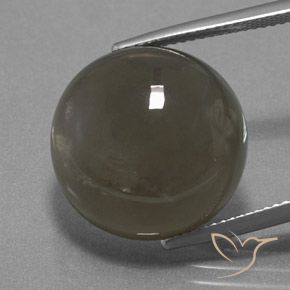 18.40ct Натуральный Серый коричневый Лунный камень, Круглый, Полупрозрачный