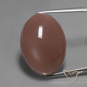 30.93ct Натуральный Красновато-коричневый Лунный камень, Овал, Полупрозрачный
