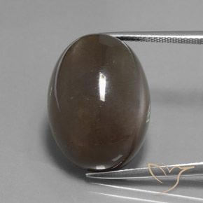 27.12ct Натуральный Умбер Браун Лунный камень, Овал, Полупрозрачный