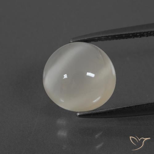 2.80ct Натуральный Теплый белый Лунный камень, Круглый, Полупрозрачный