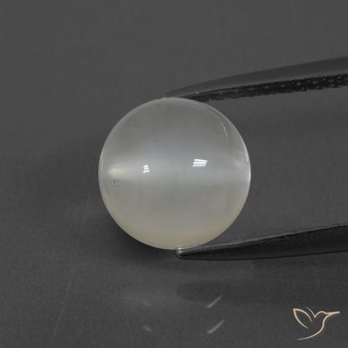 2.43ct Натуральный Теплый белый Лунный камень, Круглый, Полупрозрачный