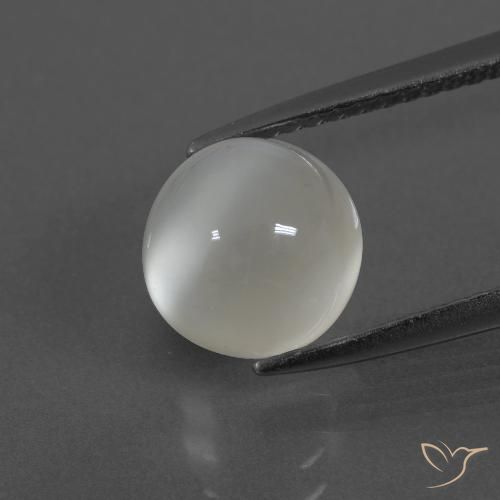 2.98ct Натуральный Теплый белый Лунный камень, Круглый, Полупрозрачный