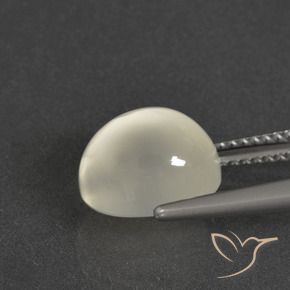 Натуральный Теплый белый Лунный камень 4,17 карата Огранка Овал, Полупрозрачный