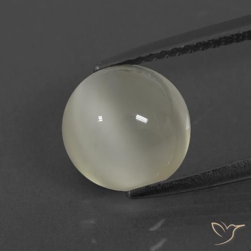 2.84ct Натуральный Теплый белый Лунный камень, Круглый, Полупрозрачный