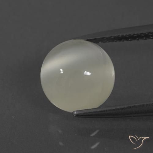 2.47ct Натуральный Теплый белый Лунный камень, Круглый, Полупрозрачный