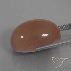 42.17 карата, натуральный Коричневый Лунный камень, Овал, Непрозрачный