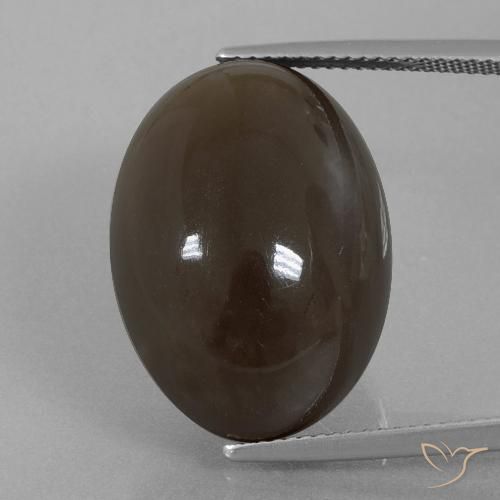 29.78ct Натуральный Умбер Браун Лунный камень, Овал, Непрозрачный