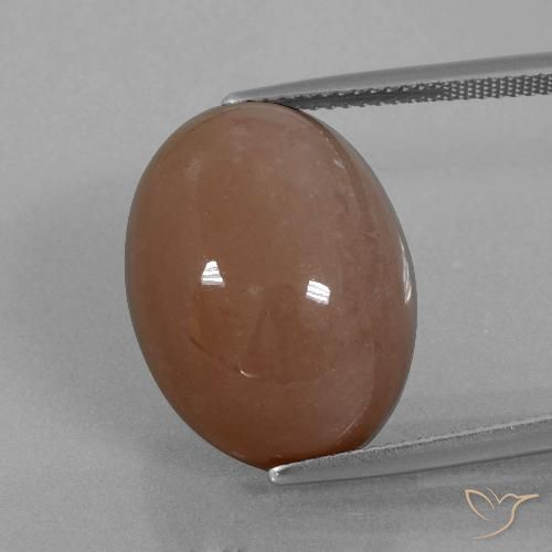 21.86ct Натуральный Коричневый Лунный камень, Овал, Непрозрачный