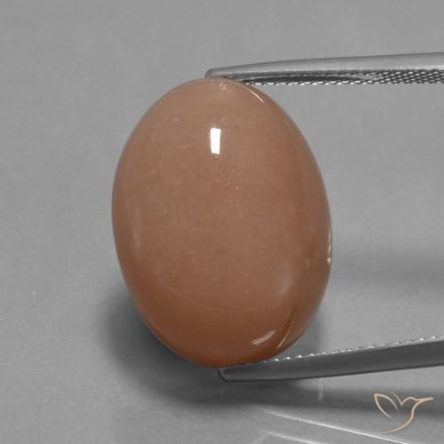 18.19ct Натуральный Сидр Апельсин Лунный камень, Овал, Непрозрачный