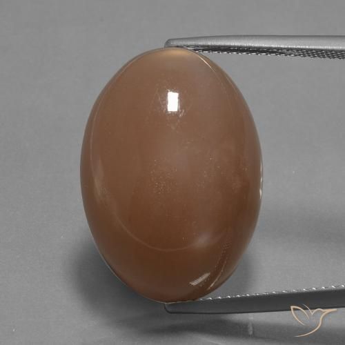 20.88ct Натуральный Глубокий персик Лунный камень, Овал, Непрозрачный