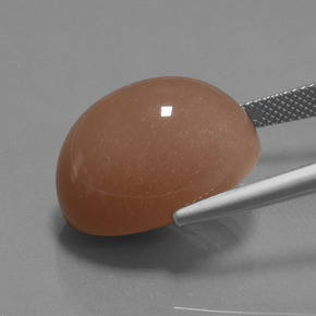 24.57 карата, натуральный Сидр Апельсин Лунный Камень, Огранка Овал, Непрозрачный