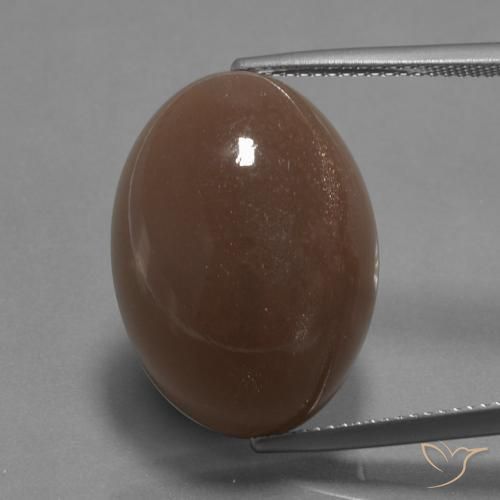 22.67ct Натуральный Коричневый Лунный камень, Овал, Непрозрачный