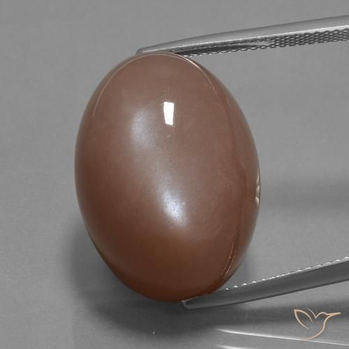 30.59ct Натуральный Коричневый Лунный камень, Овал, Непрозрачный