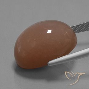 30.59 карата, натуральный Коричневый Лунный камень, Овал, Непрозрачный