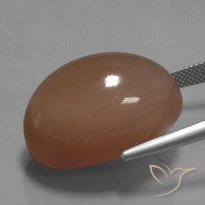 44.65 карата, натуральный Теплый коричневый Лунный Камень, Огранка Овал, Непрозрачный