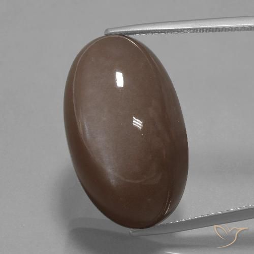 42.26ct Натуральный Коричневый Лунный камень, Овал, Непрозрачный