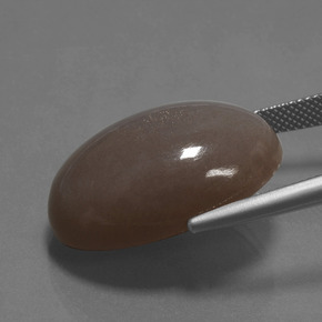 28.89 карата, натуральный Шоколадно-коричневый Лунный Камень, Огранка Овал, Непрозрачный