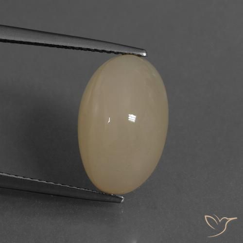 8.02ct Натуральный Светло-коричневый Лунный камень, Овал, Полупрозрачный