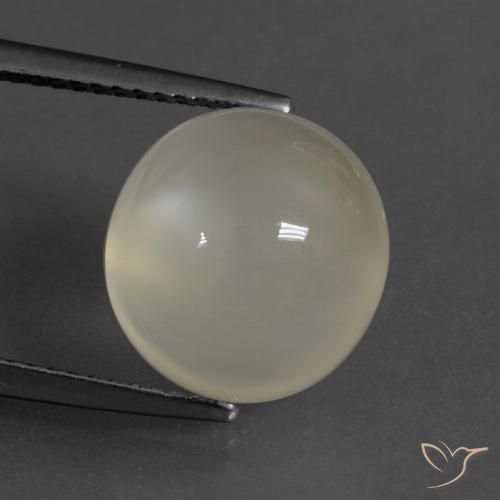 7.05ct Натуральный Теплый белый Лунный камень, Овал, Полупрозрачный